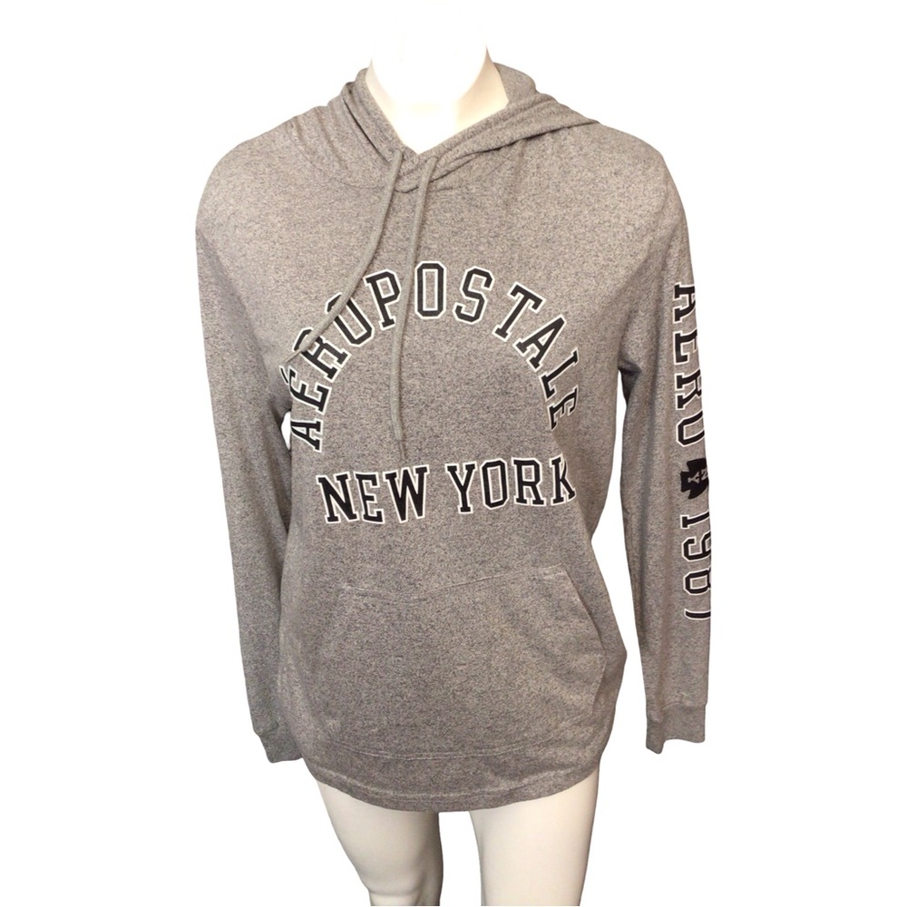 Aeropostale Heather Gray Men's Hoodie